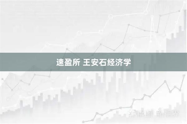 速盈所 王安石经济学